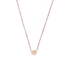 Kreis Anhänger Halskette Rose Gold