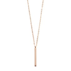 Bar Anhänger Halskette Rose Gold