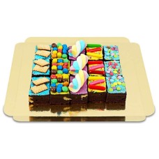 15 Brownies mit bunter Deko-Mischung