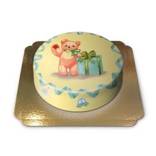 Gelber Teddybärkuchen (Klein (6 Portionen))