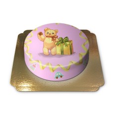 Rosa Teddybärkuchen (Klein (6 Portionen))