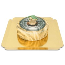 Baby Yoda auf Space Capsule Cake (Klein (6 Portionen))