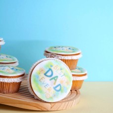 Cupcakes mit der Aufschrift „Bester Papa aller Zeiten“ (9 Stück)