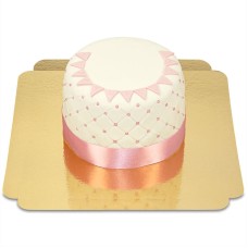 Happy Birthday Deluxe Kuchen – PINK – doppelte Höhe (klein (12 Portionen))