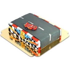 Autos - Lightning McQueen auf Rennstreckenkuchen