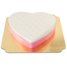 Anniversary cake in the shape of a heart (Medium(25cm X 24cm(10 servings )))