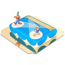 Donald und Goofy auf Bühnenkuchen