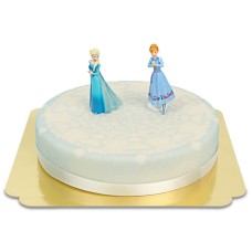 Anna und Elsa von Ice Queen auf Ice Cream Cake
