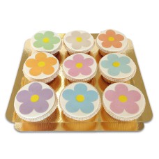 Flower Power Cupcakes, 9 Stück