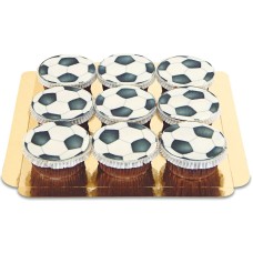 Fußball-Cupcakes, 9 Stück