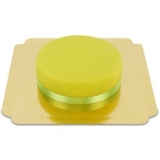 Green cake with cake ribbon (Small ((18 cm) 6 servings))