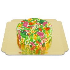 Grüner tropischer Blumenkuchen (klein (6 Portionen))