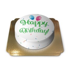 Happy Birthday Cake GRÜN (Klein (6 Portionen))