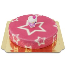 Hello Kitty auf Sterntorte