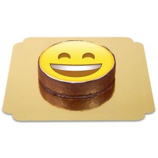 Emoticon Sachertorte lachend