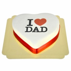 Love Dad-Herztorte (Medium ((25×24 cm)10 Portionen))