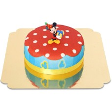 Micky Maus auf Partykuchen (Klein (6 Portionen))