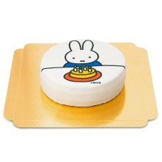 Weiße Miffy-Geburtstagstorte (Klein (6 Portionen))