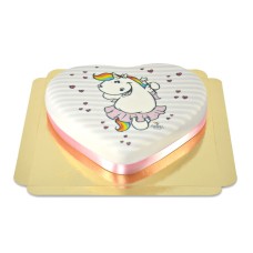 Pummeleinhornkuchen in Herzform (Medium (10 Portionen))