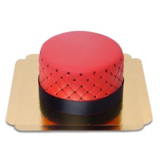 Red Deluxe Cake - doppelte Höhe (Klein (18 cm (12 Portionen)))