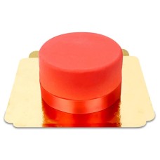 Rote Deluxe-Torte mit Tortenband (Klein (18 cm (12 Portionen)))