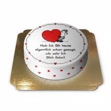 Sheepworld - Wie sehr ich dich liebe Kuchen (Klein (18 cm (6 Portionen)))