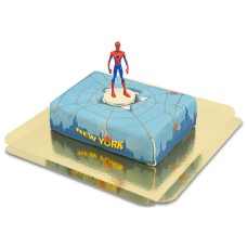 Spider-Man im Spinnennetz über New York Pie (klein (6 Portionen))