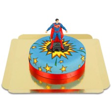 Superman auf Comic-Kuchen (Klein (6 Portionen))