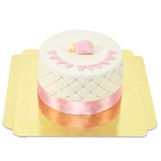 Pinke Babyparty-Torte (Klein (12 Portionen))