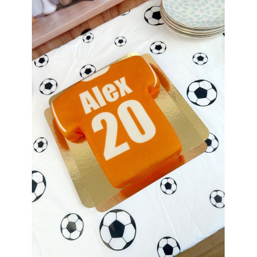 Fußballtrikot-Torte, einfarbig - verschiedene Farben (Mittel (25 cm x 17 cm (16 Portionen)))