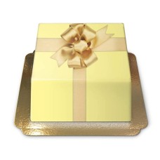 Geschenkkuchen gelb