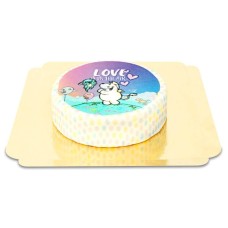 Zebrasus &amp; Mooh Love is in the Air Cake - Pummeleinhorn (Klein (6 Portionen))