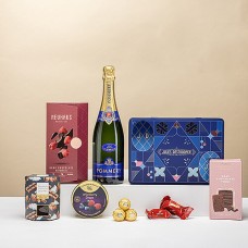 Ultimativer Gourmet-Pommery und Schokolade