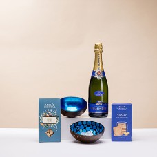 Pommery Brut Champagner &amp; Apero Geschenkset P'tit Pot Blue Pearl