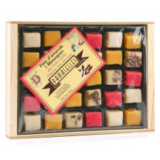 Les Damaselles - Kandierte Früchte-Mandelpaste in einer Holzbox (250 g)