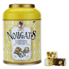 Nougat-Sortiment in der Dose