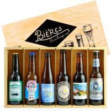 Geschenkbox mit 6 französischen Bieren