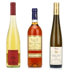 Sammlung von Spätleseweinen