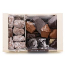 Pralinensortiment in Holzkiste - 400g