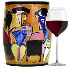Puech Haut Le Benjamin in einem Bib Art Rotwein – Jorge Colomina
