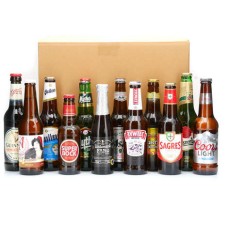 Geschenkbox mit 12 Bieren der Welt