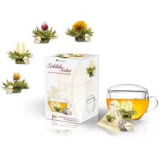 Weiße Teeblüten-Geschenkbox „Abloom Tealini“ und dazugehörige Tasse