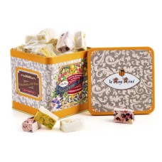 Sortiment kleiner Nougats aus der Provence - Metallbox