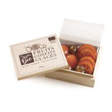 Glasierte Bio-Früchte - Holzkiste (220-g-Kiste)