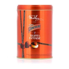 Cointreau-Kakaotrüffel in dekorierter Dose