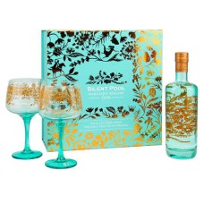 Gin Silent Pool 70cl + 2 Gläser - Gin aus England 43%.
