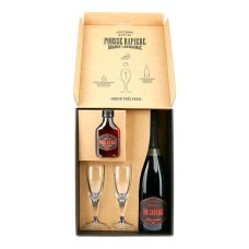 Boxset 1 Pousse Rapire, 1 Vin Sauvage Brut und 2 Gläser