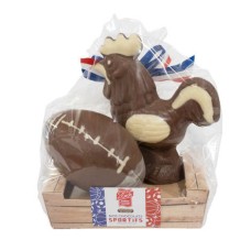 Rugbykorb aus Milchschokolade