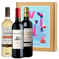 Geschenkbox mit 3 Bordeaux-Weinen zum günstigen Preis