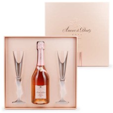Deutz Cuvée Amour Rosé Champagner in einer Geschenkbox mit 2 Gläsern